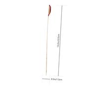 BESTonZON 2pcs Professional Antique Dulcimer Bamboo Skewers Khaki Yangqin Supplies with Strong Toughness Elasticity for Musical Instrument Performance and Beginner Practice