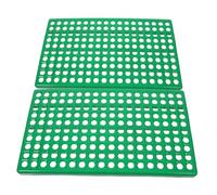BESTonZON 2pcs Rabbit Cage Floor Mats Plastic Bottom Protection Hole Pad 30x50cm Small Animal Habitat Accessories for Bunny Chinchilla Ferret Hamster