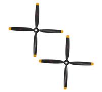 BESTonZON 2pcs Rc Plane Propellers with Adapter Plastic Aircraft Propeller Blades for Model Helicopters Lightweight Replacement Parts for Small Rc Helicopter DIY Accessories