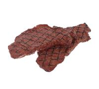 BESTonZON 2Pcs Realistic Simulation Steak Brown Fake Food Props for Teaching Food Models Photo Display Kitchen Accessories