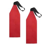 BESTonZON 2pcs Red Oxford Cloth Towing Flag for Kayak and Canoe Outdoor Use | Kayak Sup Towing Flag, Outdoor DIY Safety Marker, Red Warning Banner for Travel