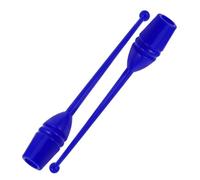 BESTonZON 2Pcs Rhythmic Gymnastics Training Stick for Adults Durable Fitness Wand for Body Shaping Ergonomic Grip for Artistic Rhythmic Routines Dark Blue