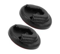 BESTonZON 2pcs Round Knob Microphone Holder Bracket Mic Clip Mount for Radio Mic and Car Motorcycle Use