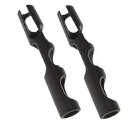 BESTonZON 2pcs Rubber Violin Bow Posture Corrector Small Size 1/8-1/10 Bow Holder Grip Teaching Aid Accessory for Beginner Practice Black Violin Parts