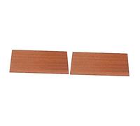 BESTonZON 2pcs Sapelewood Guitar Veneer Air Dried Years Headstock Plate for Guitar