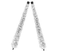 BESTonZON 2pcs Saxophone Cleaning Brush Instrument Care Tool for Alto Saxophone Black and White Cotton Swabs for Cleaning inside The Instrument