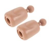 BESTonZON 2pcs Scale Doll Neck Connector Plastic DIY Action Figure Neck Peg Adapter for Soldier Doll Bodies Craft Accessory for Realistic Poses and Easy Installation