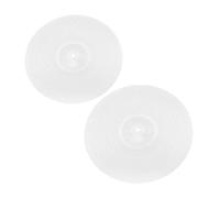 BESTonZON 2pcs Silent Cymbals for Drums Mute Cymbal Easy Installation Drum Part for Practice and Jazz