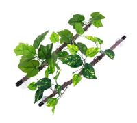 BESTonZON 2pcs Simulated Vine Branches for Reptile Tank Accessory Artificial Hanging Vines Suction Cup Climbing Branch Reptile Hide Decoration for Lizard Habitat Artificial Plants Snake Encl