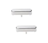 BESTonZON 2pcs Single Coil Pickup Covers Pickup Cover Guitar Silver