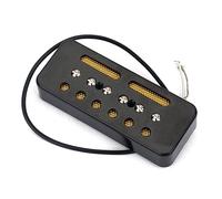 BESTonZON 2pcs Single Coil Soapbar Pickups Bass Guitar Pickup Ceramic Magnet Upgrade