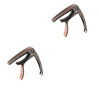 BESTonZON 2pcs Single-handed Guitar Capo Acoustic Electric Guitar Capo Portable for Tone Modified Clip Tuning Accessory for Partial and Clamp