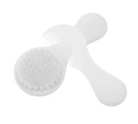 BESTonZON 2pcs Soft Bristles Scalp Scrubber and Comb Set for Newborns Gentle Cradle Cap Removal Newborn Hair Brush for Bath Massage and Sensitive Skin Care