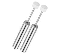 BESTonZON 2pcs Soft-close Trash Can Lid Damper for Kitchen and Office Use with 55~59 N Load Capacity, Silent Operation and Wear Resistant Nickel Plated Iron Hydraulic Slow Closing Buffer