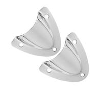 BESTonZON 2pcs Stainless Steel Boat Vent Covers Exhaust Air Caps for Enhanced Cabin Ventilation Corrosion-resistant Airflow Optimization Yacht Ventilation Grilles