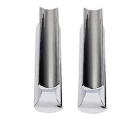 BESTonZON 2pcs Stainless Steel Guitar Slides Chrome Plated Tone Bars for Standard and Electric Guitars Hard Chrome Finger Slide Set for Acoustic and Play