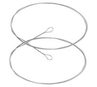 BESTonZON 2pcs Steel Dulcimer Replacement Strings 21# Metal Instrument Strings Accessories for Dulcimer Repair and Maintenance