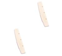 BESTonZON 2pcs String Acoustic Guitar Saddle Replacement Classic Guitar Saddle Kit Bone Material