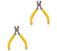 BESTonZON 2pcs String Luthier Tool Fret Nippers Tool Peg Winder Scissor Sharpener Tool Guitar Fret Puller Guitar Wire Guitar Repair Guitarlele Guitar Winder Guitar Tool Yellow