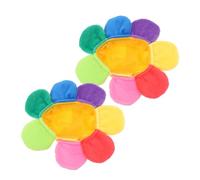 BESTonZON 2pcs Sunflower Cat Headdress Plush PET Cap Adorable Dog Costume Hat for Halloween and Parties Flower Cat Headwear for Pets