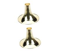 BESTonZON 2pcs Suona Bowl Thickened Brass Horn Replacement Suona Horn Accessory Replacement Suona Instrument Horn Simple Suona Horn Replacement Chinese Suona Accessories Nationality Fife