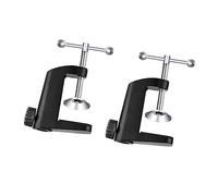 BESTonZON 2pcs Table Lamp Fixed Clip Camera Desk Mount Table Lamp Clamp Tablet Holder for Desk Table Mount Bracket Table Clamp for Micro Table Light Metal Clamp Car Ashtray Lamp Clip Desktop