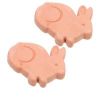 BESTonZON 2pcs Terracotta Bread Warmer Stone Rabbit Shaped Bread Keeper for Pastry and Biscuit with Effective Food Preservation and Convenient Meal Experience on Breakfast Table