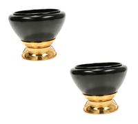 BESTonZON 2pcs Tibetan Singing Bowl Hand Making Retro Buddhist Bowl Instrument for Meditation Home Supplies Copper Decorative