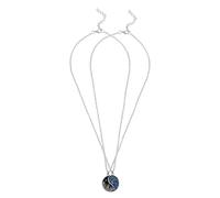 BESTonZON 2pcs Totem Tai Chi Bagua Pendant Necklace Alloy Yin Yang Friendship Jewelry for Couples and Friends Symbolizing Harmony and Fortune for Everyday Wear and Social Gatherings