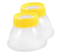 BESTonZON 2pcs Transparent Insect Observation Boxes with Magnifying Lens for Outdoor Bug Collecting Kit Suitable for Butterflies Bees Ladybugs and Small Creatures Educational Science Tool