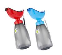 BESTonZON 2pcs Travel Potty Urinal for Car Leakproof Portable Rocket Shaped Pee Bottle for Reusable Travel Urine Potty for Camping Outdoor Adventures