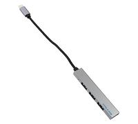 BESTonZON 2pcs Type Usb Hub Portable Ports Multifunction Data Transfer Adapter Lightweight and Practical Usb Hub for Laptop Desktop and Mobile Devices Grey