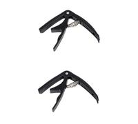 BESTonZON 2pcs Ukulele Capo for Acoustic and Electric Guitars Lightweight Clamp Easy to Use Tuning Tool for Changes for Soprano Concert and Tenor Ukuleles