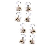 BESTonZON 2pcs Ukulele Machine Heads Tuner Tuning Pegs Nickel Surface Chrome for Adults Classical Style Ukulele Tuning
