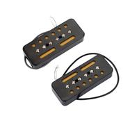 BESTonZON 2pcs Upgrade Your Electric Guitar Soapbar Single Coil Pickups Pvc Coated Ceramic Magnet Bass Guitar Accessory
