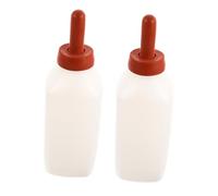BESTonZON 2pcs Vertical Calf Feeding Bottle Soft Nipple Design for Easy Feeding Optimized for Cleaning and Storage for Goats Sheep and Calves