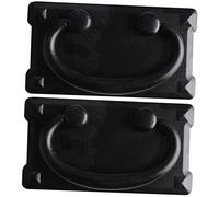 BESTonZON 2pcs Vintage Antique Drawer Handles for Cabinets and Furniture Decorative Ring Knobs Retro Style Dresser Pulls and Cabinet Hardware