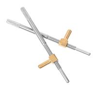 BESTonZON 2pcs Violin Bow Frog Screw Violin Accessory Portable Easy to Install Metal Random Style Head Lightweight Repair Part