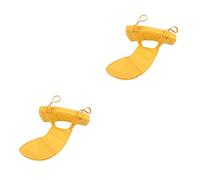 BESTonZON 2pcs Violin Chin Shoulder Violin Shoulder Rest Chin Premium Shoulder Rest Double Bass Pedal Patch Violin Pad Fiddle Shoulder Rest Shoulder Rest for Violin Small Violin Yellow