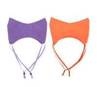 BESTonZON 2pcs Waterproof Dog And Cat Shower Caps Adjustable Ear Covers Reusable Cats Ear Protection Bath Cap With Adjustable Strap For Kitten Dogs Puppy Pet Grooming Accessories