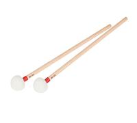 BESTonZON 2pcs White Felt Head Tuning Drumsticks Wooden Handles Percussion Drum Mallets for Drum Kits and Percussion Instruments