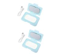BESTonZON 2pcs Wipe Warmer Wipes Heater Water Wipes Warmer Up and Wipes Home Thermostats Warmer Diaper Warmer Portable Wipe Heater Heater Diaper Wipe Heater Blue Abs