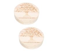 BESTonZON 2pcs Wood Keepsake Box Memory Container for Boys and Girls Shower Birthday Handmade Wooden Box for Boy Tooth Fairy for False Teeth Saver