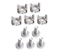 BESTonZON 2sets Cage Nuts and Mounting Screws Square Hole Nut and Screw for Cabinet