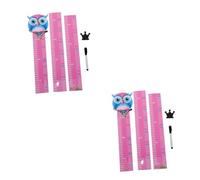 BESTonZON 2sets Creative Cartoon Animals Pattern Height Measurement Sticker for Boy Girl Removable Wall Sticker Growth Chart for Boys and Girls Decoration