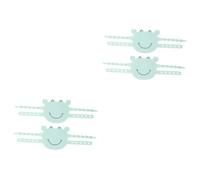 BESTonZON 2sets Door Slam Preventer Door Latch Cover Sound Proofing Easy Install Silicone Material 2pcs*2