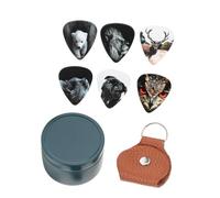 BESTonZON 2sets Guitarist Essential Guitar Picks Gel Grip Plectrums Celluloid Material for Practice Performance