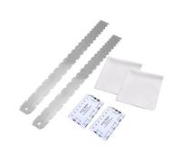 BESTonZON 2sets Notched Guitar Luthier Tool Kit for Accurate Fretboard Measurement and Neck Alignment Includes Guitar String Height Gauge and Cleaning Cloth Essential for Electric
