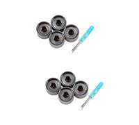 BESTonZON 2sets Rotary Electronic Control Potentiometer Knobs for Guitar Volume Control Useful Bass Volume Knobs for Guitar Tuning Tone Buttons
