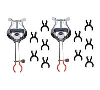 BESTonZON 2sets Trumpet Music Score Holder Clamp Lyre for Marching Practical Music Supply Sturdy Clip Holder for Trumpet Accessories